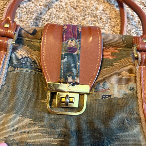 Vintage Golf Tapestry Tote Weekender Bag - Picture 4 of 7
